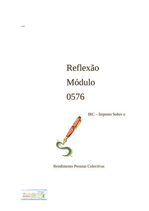 Reflexão UFCD 0576 IRC