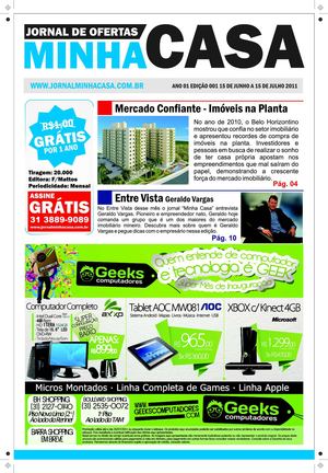 Jornal Minha Casa - Edição 001 - 15 de junho a 15 de julho de 2011