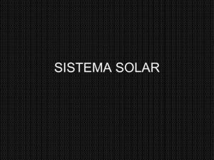 SISTEMA SOLAR