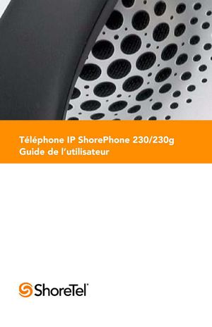 Manuel Utilisateur Shoretel - Telephone 230 - FR
