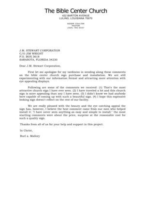 Bible Center Church Testimonial