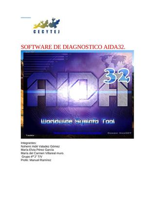 Manual de instalacion de AIDA32 (Software de diagnistico.)