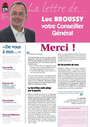 Lettre de Luc Broussy n°1