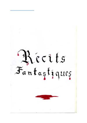 .Récits fantastiques