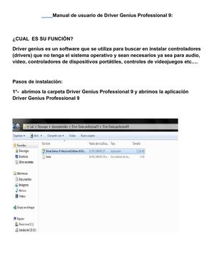 Manual de usuario de Driver Genius Professional 9
