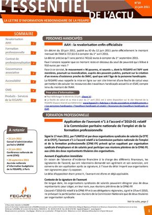 l'Essentiel de l'actu N°19