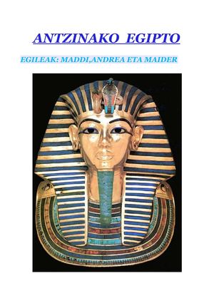 ANTZINAKO EGIPTO