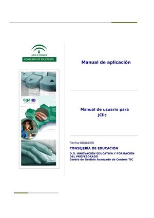 MANUAL DE USUARIO DE JCLIC