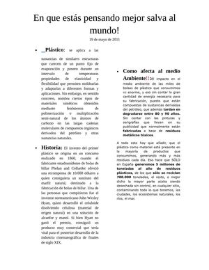 Peridico tema Plásitico