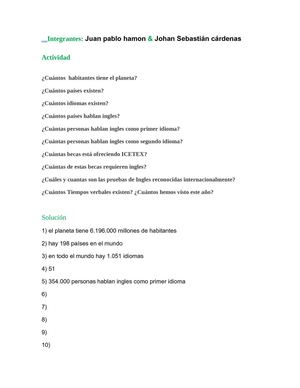 encuesta de ingles