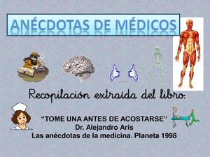 Anécdotas de médicos