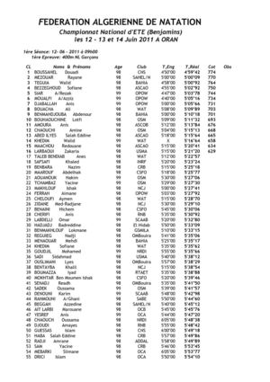 Championnat benjamins 2011