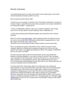 IWowWe: Video Email