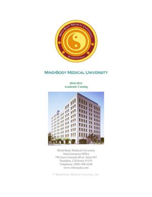 Catalog of The Mind-Body Medical University