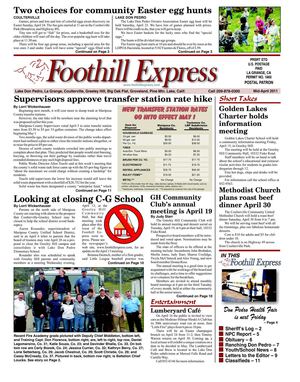 Foothill Express Mid-April 2011