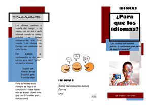 Folleto - IDIOMAS 