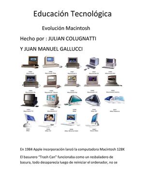 Evolución Mackintosh