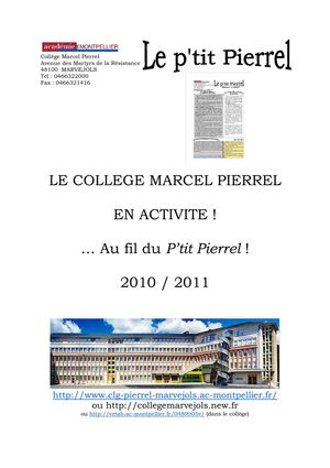 Le P'tit Pierrel annuel 2010 / 2011