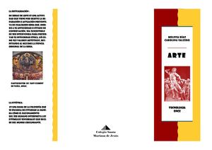 Folleto Sobre Arte