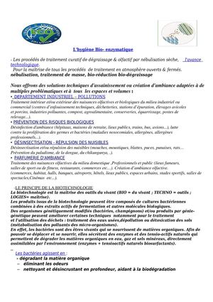traitements automatisés, intérieur / extérieur tous Volumes