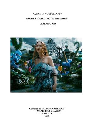 ALICE IN WONDERLAND SCRIPT