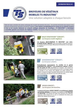 BROYEURS DE VÉGÉTAUX MOBILES - TS INDUSTRIE