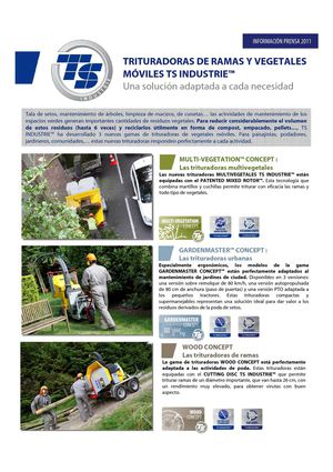 TRITURADORAS DE RAMAS Y VEGETALES MÓVILES TS INDUSTRIE
