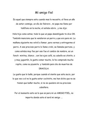 mi amigo fiel