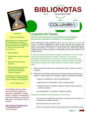 BiblioNotas-Noviembre,2009