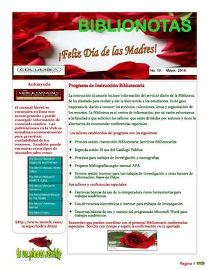 BiblioNotas-Mayo, 2010