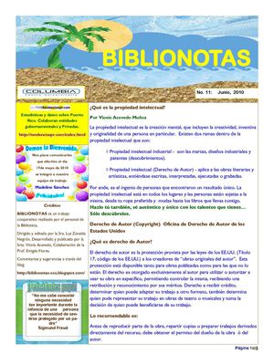 BiblioNotas-Junio, 2010