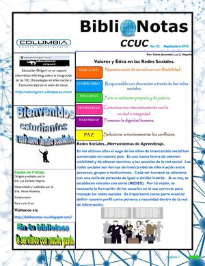 BiblioNotas-Septiembre, 2010