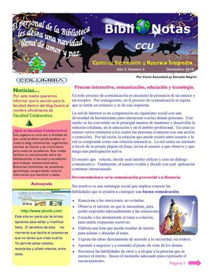 BiblioNotas-Diciembre, 2010