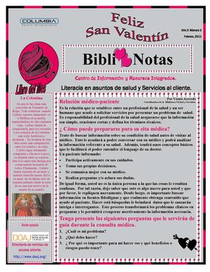 BiblioNotas-Febrero, 2011