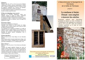 La molasse à Saint Donat : son emploi à travers les siècles