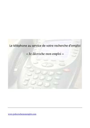 Le téléphone au service de votre recherche d'emploi
