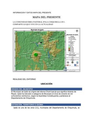INFORMACION Y DATOS MAPA DEL PRESENTE