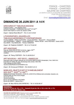 TABLEAUX - MOBILIER - OBJETS D\'ART 26-06-2011