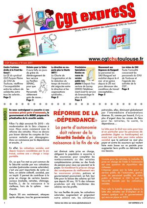 CGT Express N°8 CGT CHU TOULOUSE