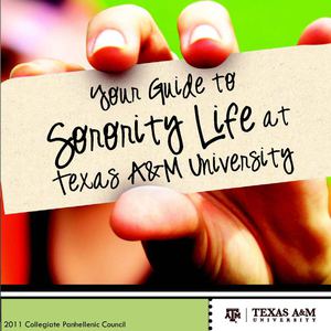 Texas A&M Collegiate Panhellenic Council Recruitment Magazine