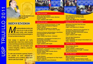 Programas de Fiestas Aniversarias Universida San Pedro - Sede Trujillo