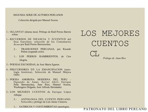 LOS MEJORES CUENTOS DE ENRIQUE LOPEZ ALBUJAR