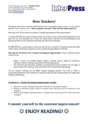 ELT Newsletter InterPress #3