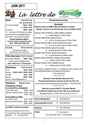 Lettre d'information de Romilly-sur-Andelle