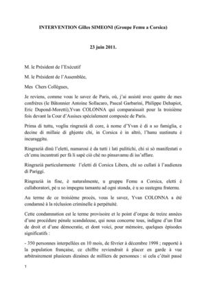 Collectivité Territoriale de Corse. Gilles Simeoni.