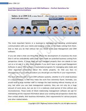 Lead Management Software and CRM Software – Perfect Solutions for Business Communications