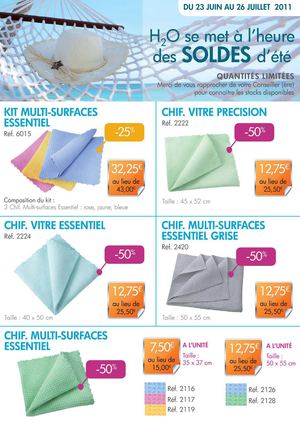 promo solde chez H2o