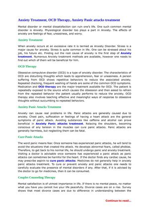 How to get rid of anxiety and its Disorders