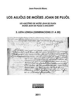 Joan Francés BLANC - Los aujòls de Moïses Joan de Pujòl 3