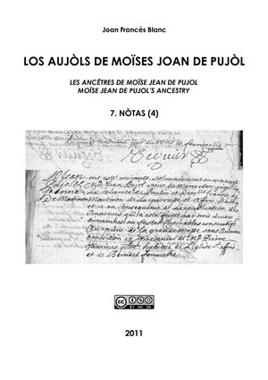 Joan Francés BLANC - Los aujòls de Moïses Joan de Pujòl 7
